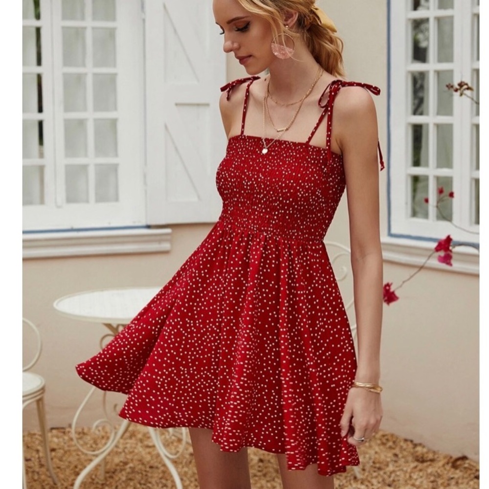 Red Polka Dot Cami Dress- offers welcome!